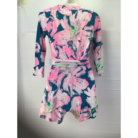 Lilly Pulitzer Karlie Wrap Romper Patch To Match Size XXS Long Sleeve NEW NWT - Picture 14 of 14